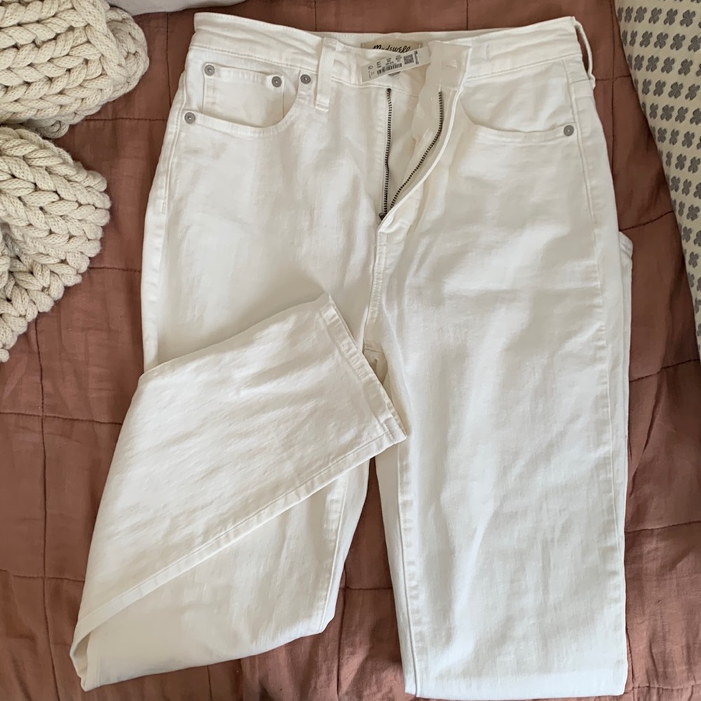 NWT Madewell perfect vintage jeans in Tile White